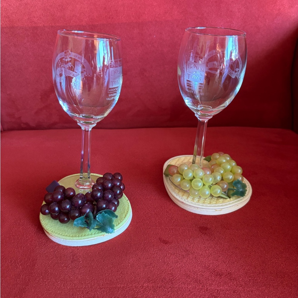 Drinkwear flip-flop wine glass coasters/charms